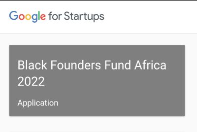 Google for Startups Black Founders Fund