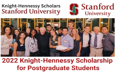 2022 Knight-Hennessy Stanford University Scholarship for Postgraduate Students
