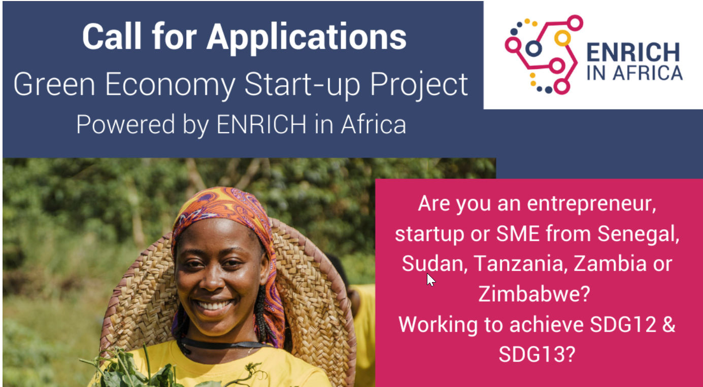 ENRICH Africa 2022 Innovation Start-up Support Programme for Innovators