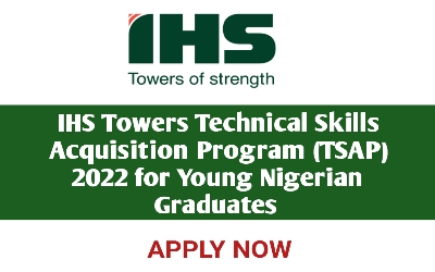 IHS Towers Technical Skills Acquisition Program (TSAP) 2022