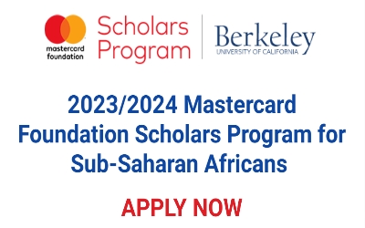 Mastercard Foundation Scholars Program for Sub-Saharan African