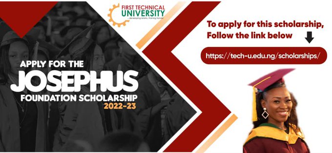 2022/2023 Josephus Foundation Scholarship for Nigerian Undergraduate Students