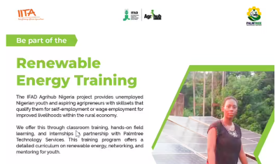 AgriHub Nigeria Renewable Energy Training for Young Nigerians