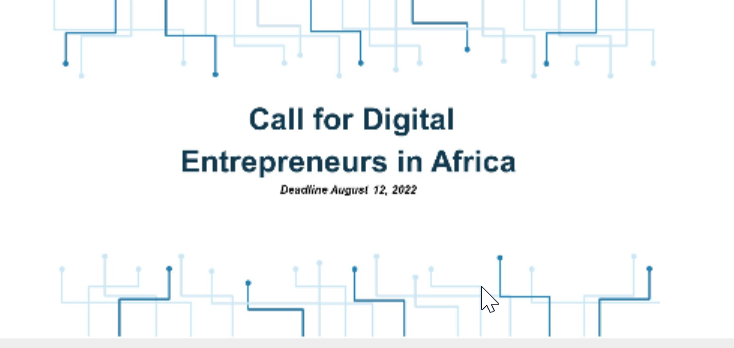Digital Square Call for Digital Entrepreneurs in Africa