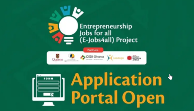 2022 Entrepreneurship Jobs for All (E-Jobs4All) Program for Young Ghanians