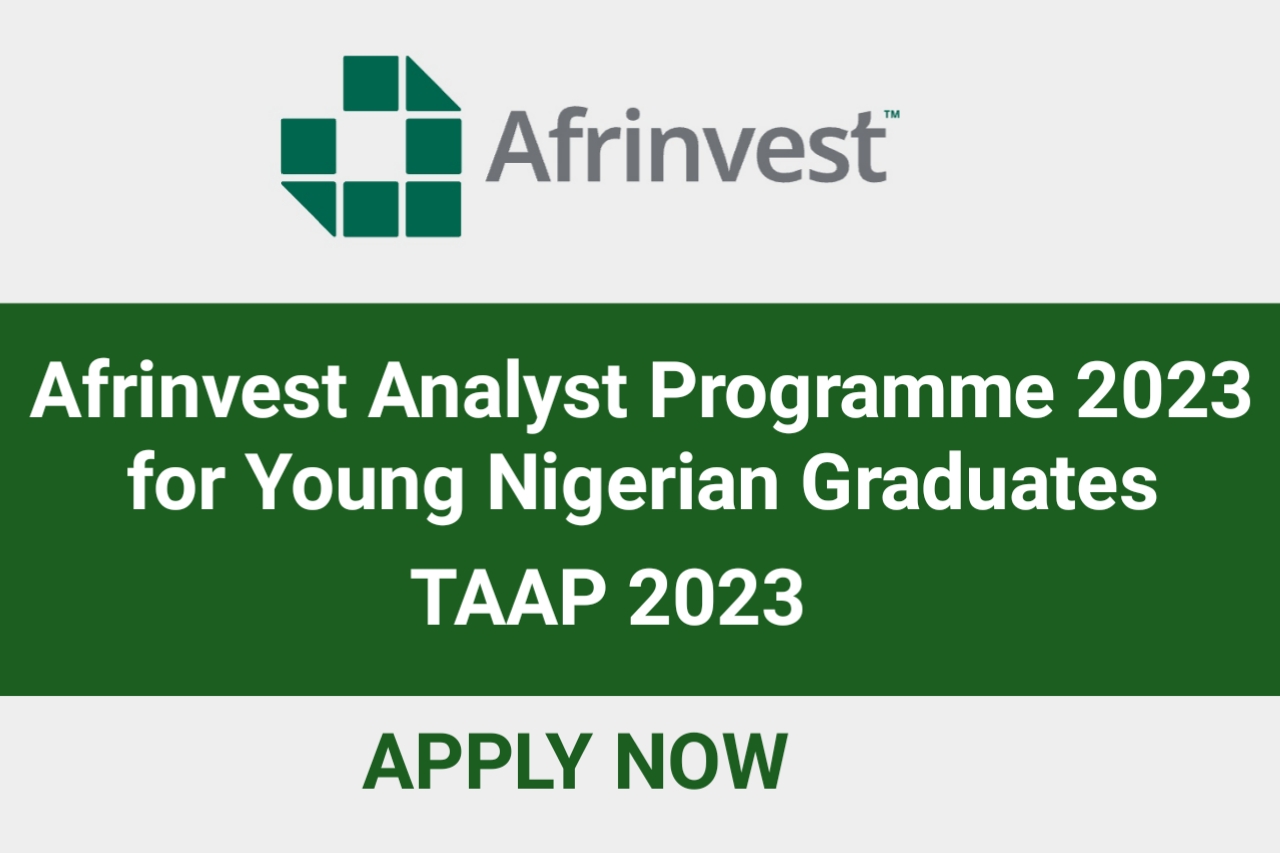 Afrinvest Analyst Programme 2023 for Young Nigerian Graduates