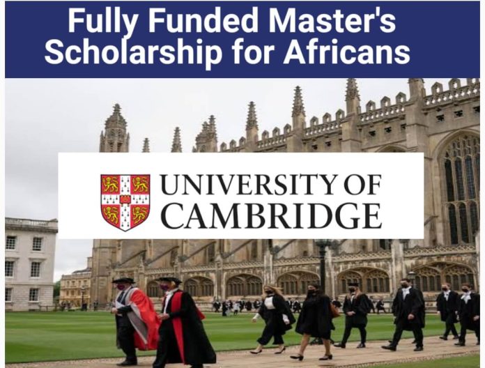 Mastercard Foundation Scholars Program for Africans at University of Cambridge