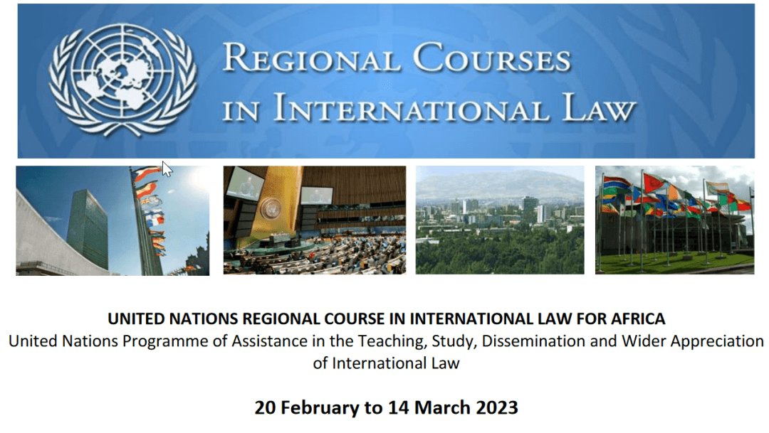 The United Nations Regional Courses in International Law for Africans